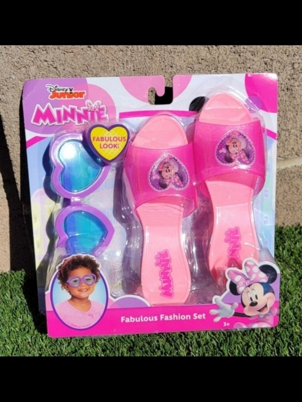Pink Kids Dress-Up Minnie Mouse Shoes & Sunglasses Fashion Set